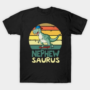 Nephewsaurus T Rex Dinosaur Family Matching Nephew Saurus T-Shirt